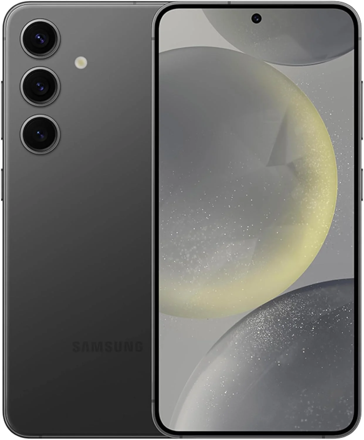 گوشی موبایل SAMSUNG Galaxy S24، گوشی هوشمند 128 گیگابایتی با هوش مصنوعی، اندروید آنلاک شده، دوربین 50 مگاپیکسلی، سریع‌ترین پردازنده، عمر باتری طولانی، نسخه ایالات متحده، 2024، مشکی اونیکس