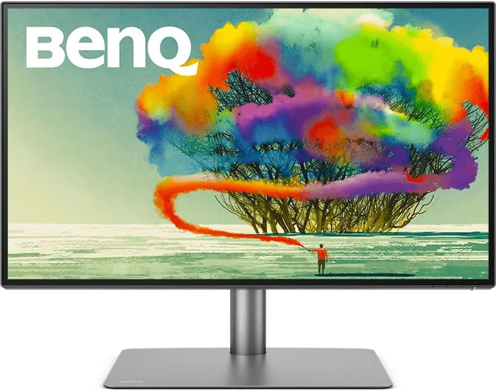 مانیتور بنکیو PD2725U تاندربولت 3 برای مک بوک 27 اینچ 4K UHD | پوشش 100% Rec.709 و sRGB، 95% P3 | IPS | DeltaE≤3 | Pantone | گزارش کالیبراسیون | ارگونومیک | USB-C (65W) | Daisy Chain، مشکی