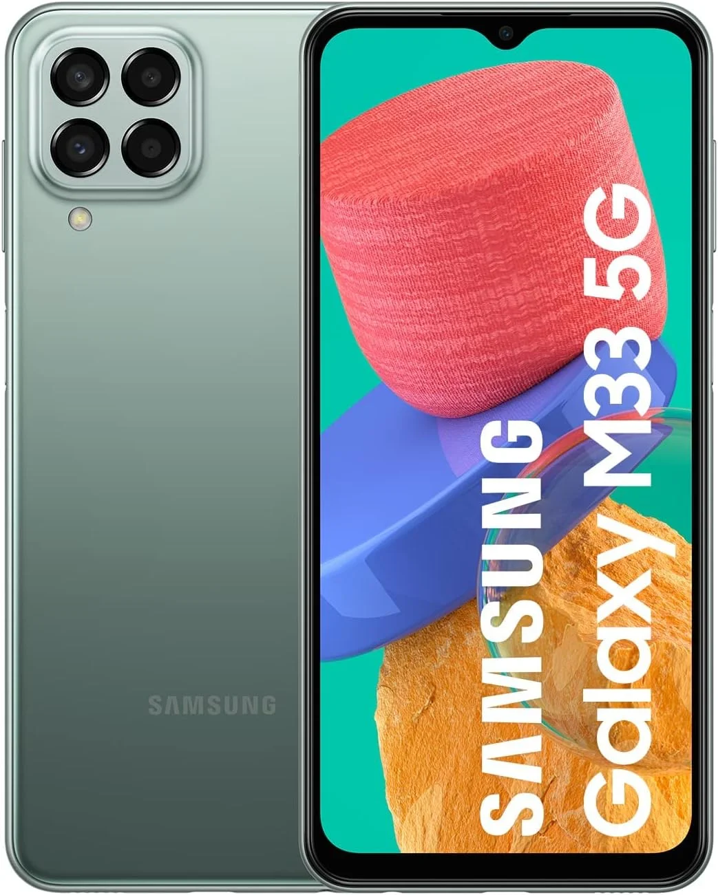 گوشی موبایل سامسونگ گلکسی M33 5G بدون سیم کارت، گوشی هوشمند اندروید با 6 گیگابایت رم و 128 گیگابایت حافظه داخلی، خاکی سبز [اختصاصی آمازون]، سبز خاکی