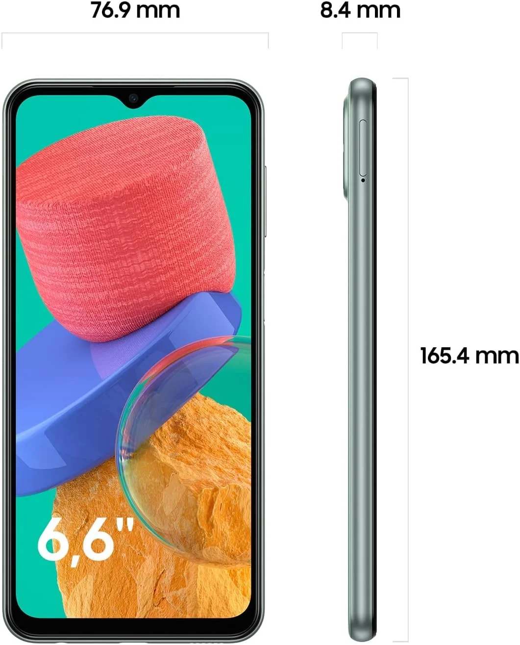 گوشی موبایل سامسونگ گلکسی M33 5G بدون سیم کارت، گوشی هوشمند اندروید با 6 گیگابایت رم و 128 گیگابایت حافظه داخلی، خاکی سبز [اختصاصی آمازون]، سبز خاکی