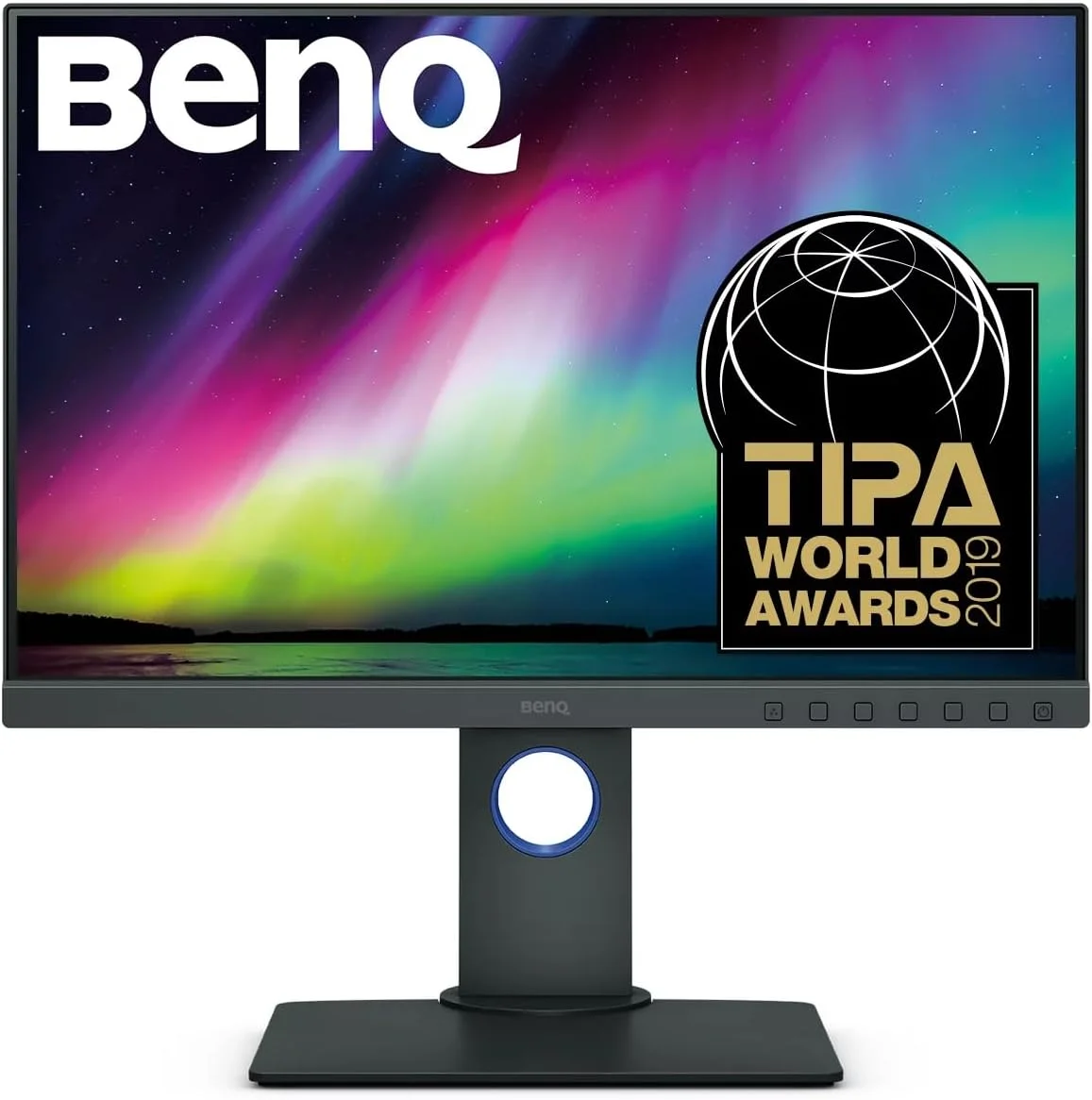 مانیتور ویرایش عکس و فیلم بنکیو SW240 سایز 24 اینچ با نسبت تصویر 16:10 WUXGA | پوشش 99% AdobeRGB، 100% sRGB، 95% P3 | پنل IPS | کالیبره شده سخت افزاری | 14 بیت 3D LUT | Pantone | AQCOLOR | ارگونومیک | دارای اسلات SD | هاب USB
