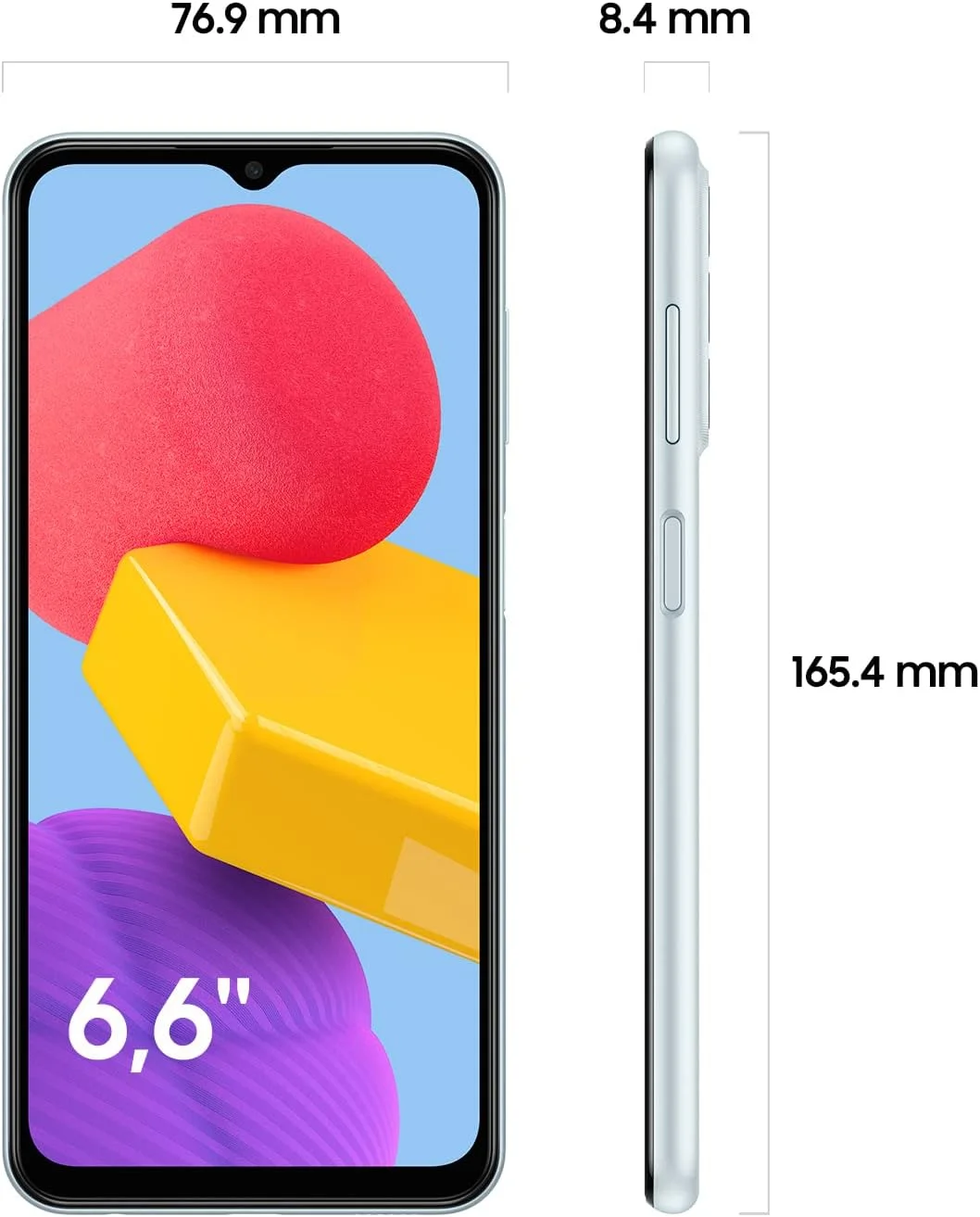 گوشی موبایل سامسونگ گلکسی M13 M135 دو سیم کارت EU 64GB اندروید آبی