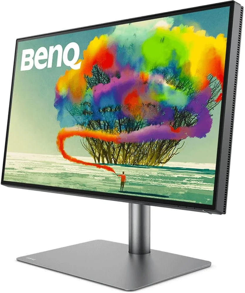 مانیتور بنکیو PD2725U تاندربولت 3 برای مک بوک 27 اینچ 4K UHD | پوشش 100% Rec.709 و sRGB، 95% P3 | IPS | DeltaE≤3 | Pantone | گزارش کالیبراسیون | ارگونومیک | USB-C (65W) | Daisy Chain، مشکی