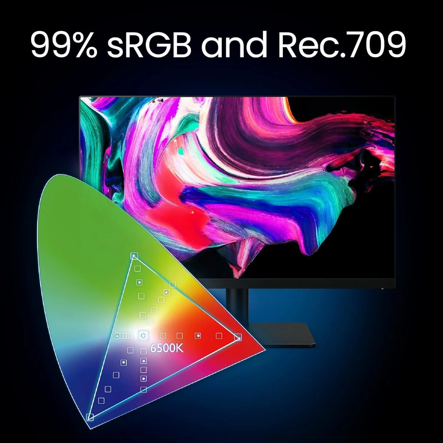 مانیتور طراح بنکیو PD2705U سایز 27 اینچ 4K با رزولوشن 3840x2160، UHD، پوشش sRGB و Rec.709، HDR10، پنل IPS، پورت USB-C (65W)، هاب USB، فناوری AQCOLOR، کالیبره شده در کارخانه، حالت CAD/CAM، کلید میانبر Puck G2، KVM، ارگونومیک، ICC Sync (خاکستری)