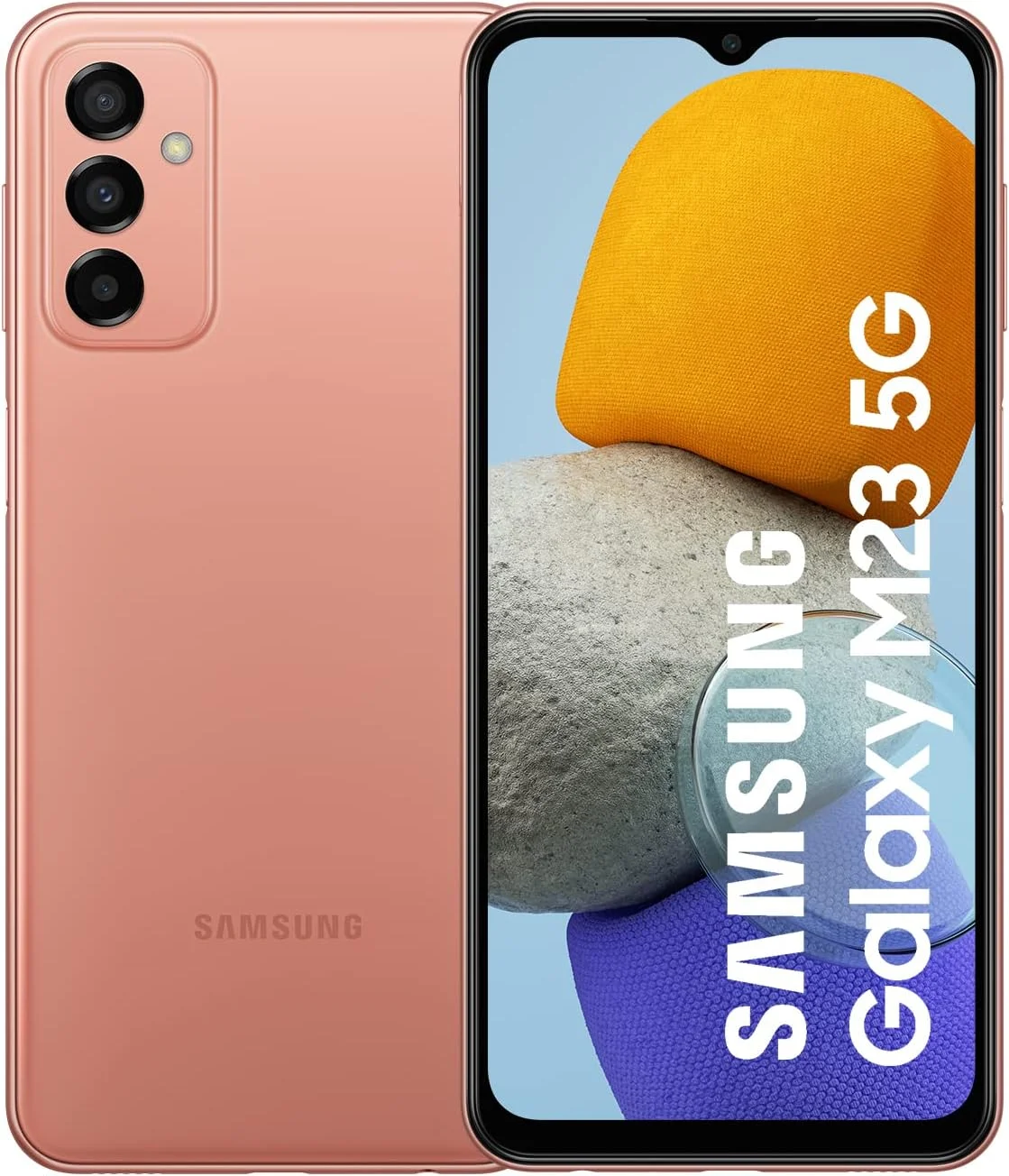 گوشی موبایل سامسونگ گلکسی M23 5G بدون سیم کارت، گوشی هوشمند اندروید با 4 گیگابایت رم و 128 گیگابایت حافظه داخلی، مسی نارنجی [اختصاصی آمازون]