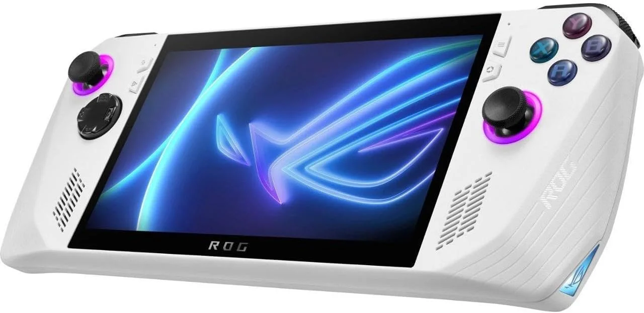 کنسول بازی دستی ASUS ROG Ally با صفحه نمایش 7 اینچی 120 هرتز FHD 1080p - پردازنده AMD Ryzen Z1 Extreme - 512 گیگابایت - مدل سفید: RC71L-ALLY.Z1X_512