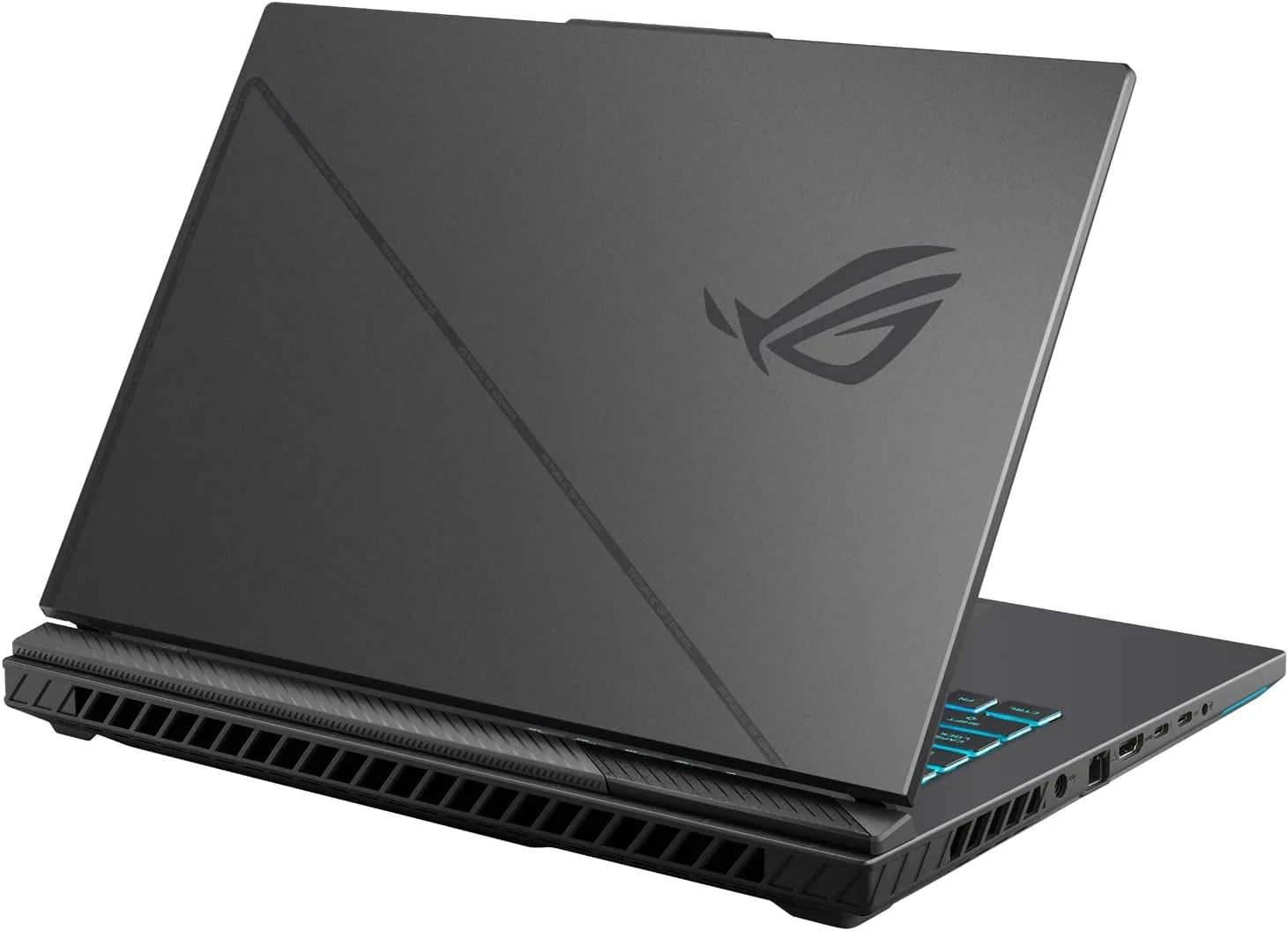 لپ تاپ گیمینگ ایسوس ROG Strix G16، صفحه نمایش 16 اینچی WUXGA 165 هرتز، GeForce RTX 4060 140W، نسل سیزدهم اینتل 14 هسته ای i7-13650HX، رم 64 گیگابایتی DDR5، حافظه SSD 2 ترابایتی PCIe، تاندربولت 4، نورپردازی RGB 4 منطقه ای، HDMI، RJ45، WiFi 6E، ویندوز 11 پرو، خاکستری تیره