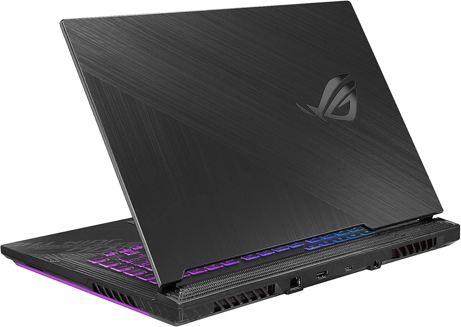 لپ تاپ گیمینگ ایسوس ROG Strix G15 (2020)، صفحه نمایش 15.6 اینچی 240 هرتز FHD IPS، کارت گرافیک NVIDIA GeForce RTX 2070، پردازنده Intel Core i7-10750H، رم 16 گیگابایتی DDR4، حافظه SSD NVMe PCIe 1 ترابایتی، کیبورد RGB، ویندوز 10، مشکی، G512LW-ES76