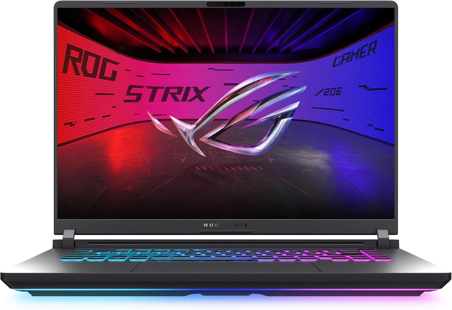 لپ تاپ گیمینگ ایسوس ROG Strix G16 (2025)، نمایشگر 16 اینچی ROG Nebula با نسبت تصویر 16:10، رزولوشن 2.5K، نرخ نوسازی 240 هرتز/3 میلی‌ثانیه، پردازنده گرافیکی NVIDIA® GeForce RTX™ 5060، پردازنده Intel® Core™ Ultra 9 مدل 275HX، حافظه رم 16 گیگابایتی DDR5، حافظه اس اس دی 1 ترابایتی، Wi-Fi 7، ویندوز 11 هوم