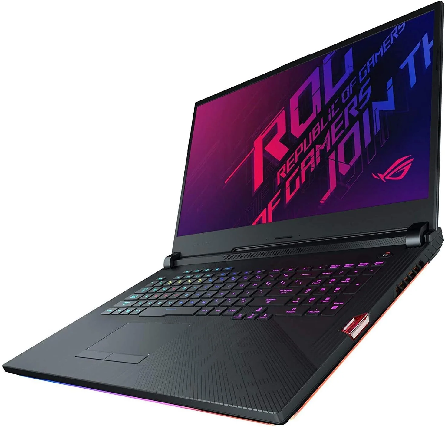 لپ تاپ گیمینگ ایسوس ROG Strix Scar III (2019)، صفحه نمایش 17.3 اینچی 240 هرتز IPS Type FHD، کارت گرافیک NVIDIA GeForce RTX 2070، پردازنده Intel Core i7-9750H، رم 16 گیگابایت DDR4، حافظه 1 ترابایت FireCuda، کیبورد RGB با نورپردازی مجزا برای هر کلید، ویندوز 10 هوم، G731GW-KH71