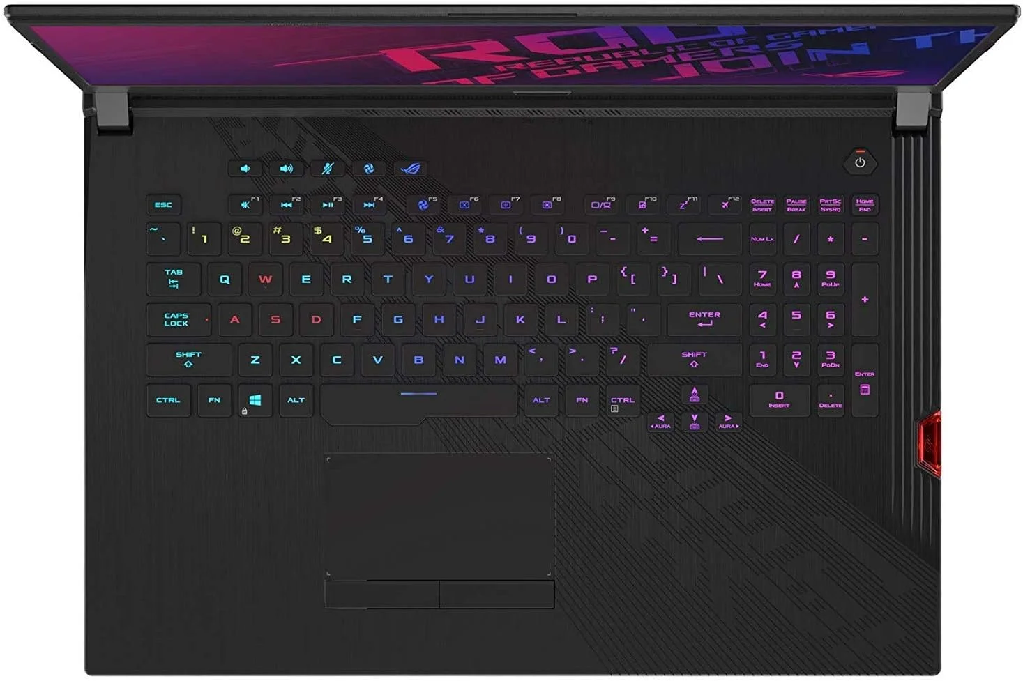 لپ تاپ گیمینگ ایسوس ROG Strix Scar III (2019)، صفحه نمایش 17.3 اینچی 240 هرتز IPS Type FHD، کارت گرافیک NVIDIA GeForce RTX 2070، پردازنده Intel Core i7-9750H، رم 16 گیگابایت DDR4، حافظه 1 ترابایت FireCuda، کیبورد RGB با نورپردازی مجزا برای هر کلید، ویندوز 10 هوم، G731GW-KH71