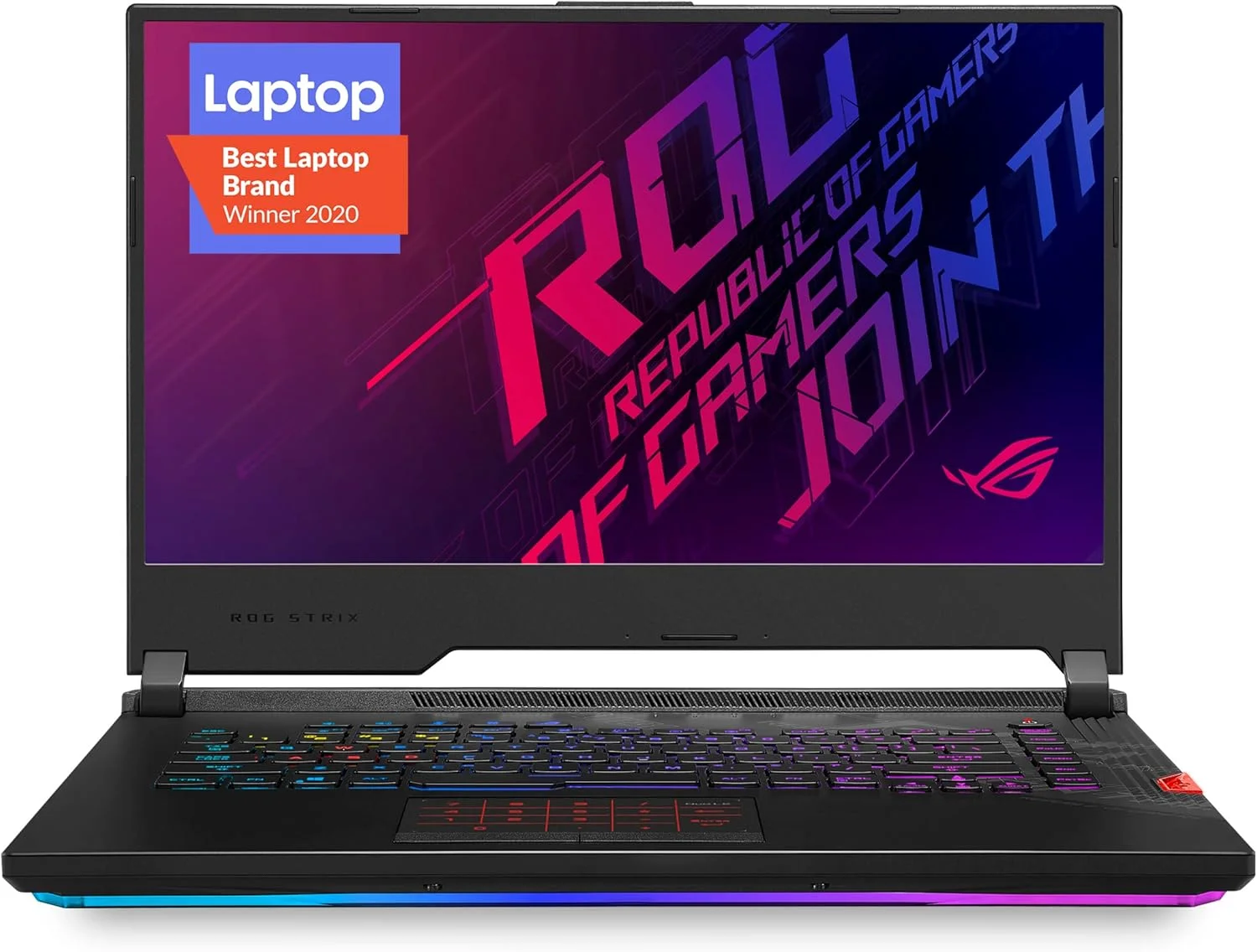 لپ تاپ گیمینگ ایسوس ROG Strix Scar 15 (2020)، 15.6 اینچ، FHD با نرخ 240 هرتز IPS، کارت گرافیک NVIDIA GeForce RTX 2070 Super، پردازنده Intel Core i7-10875H، رم 16 گیگابایت DDR4، حافظه SSD NVMe PCIe 1 ترابایت، کیبورد RGB با نورپردازی مجزا برای هر کلید، ویندوز 10، G532LWS-DS76