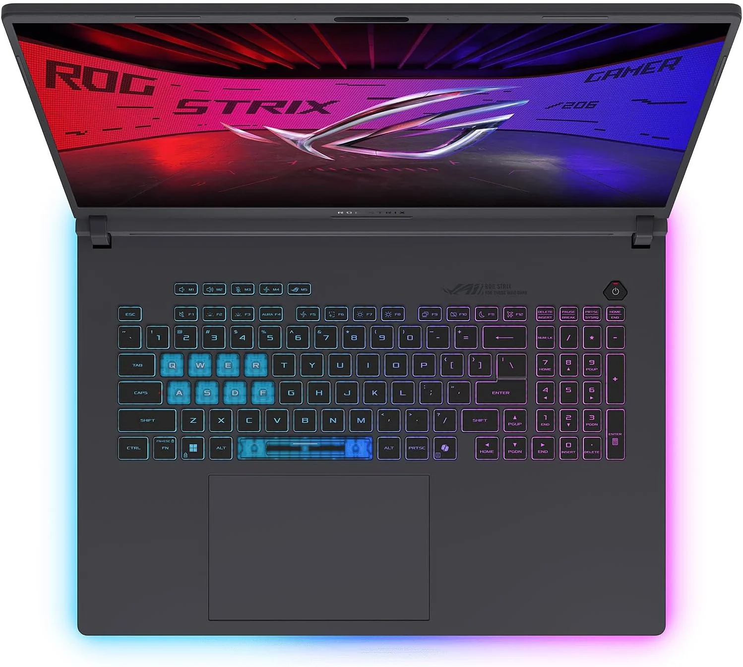 لپ تاپ گیمینگ ایسوس ROG Strix G18 مدل 2025، کارت گرافیک GeForce RTX 5080 با 16 گیگابایت DDR7، پردازنده Intel Ultra 9 275HX، نمایشگر 18 اینچی 2.5K 240Hz Nebula، حافظه رم 64 گیگابایت DDR5، حافظه SSD 8 ترابایت، Wi-Fi 7، کیبورد با نور پس زمینه RGB، ویندوز 11 پرو، به همراه آفیس مادام العمر