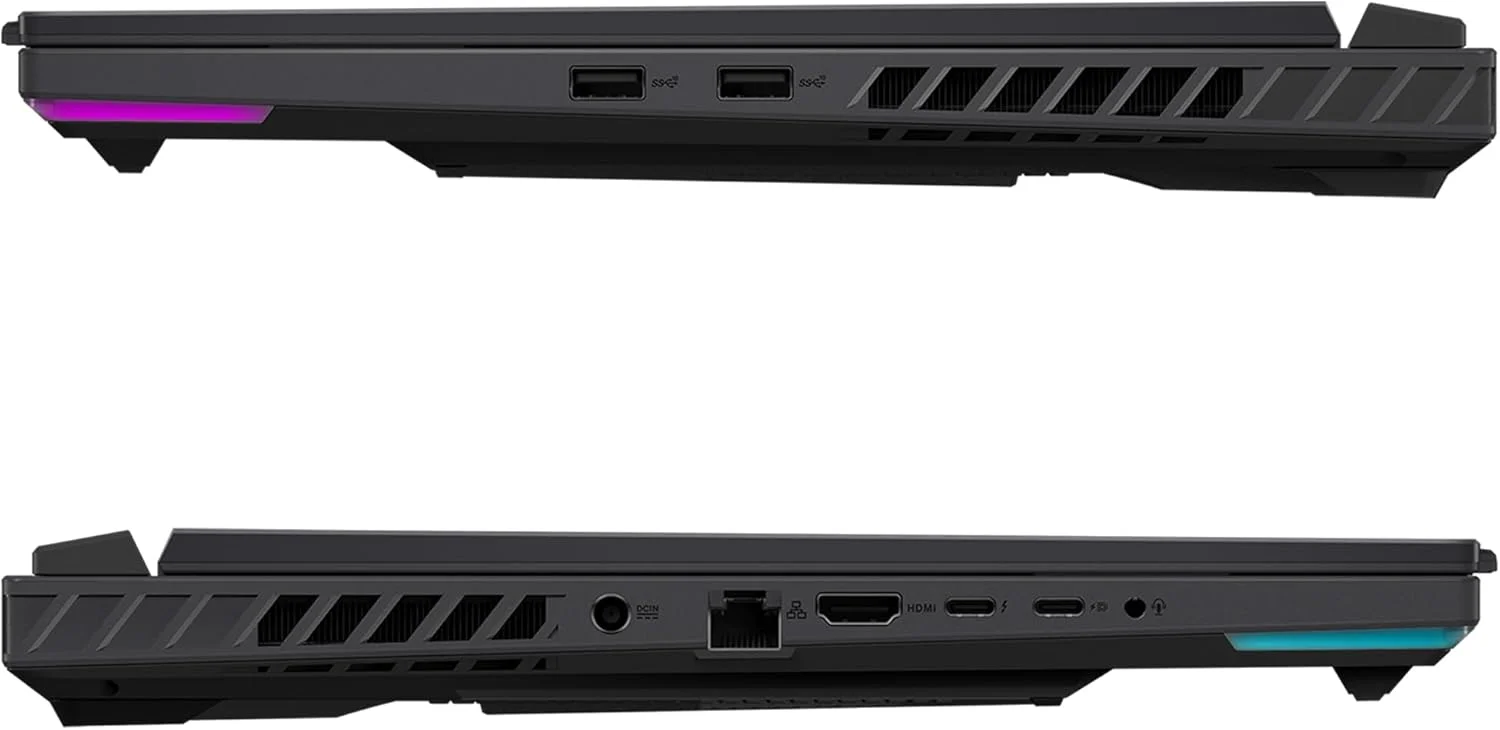 لپ تاپ گیمینگ ایسوس ROG Strix G16، AMD Ryzen 9-9955HX، رم 64 گیگابایتی DDR5، SSD 2 ترابایتی PCIe، نمایشگر 16 اینچی 2.5K (2560x1600)، Nvidia G-Force RTX 5070Ti، کیبورد Chiclet با نور پس زمینه RGB، ویندوز 11 پرو، خاکستری Eclipse