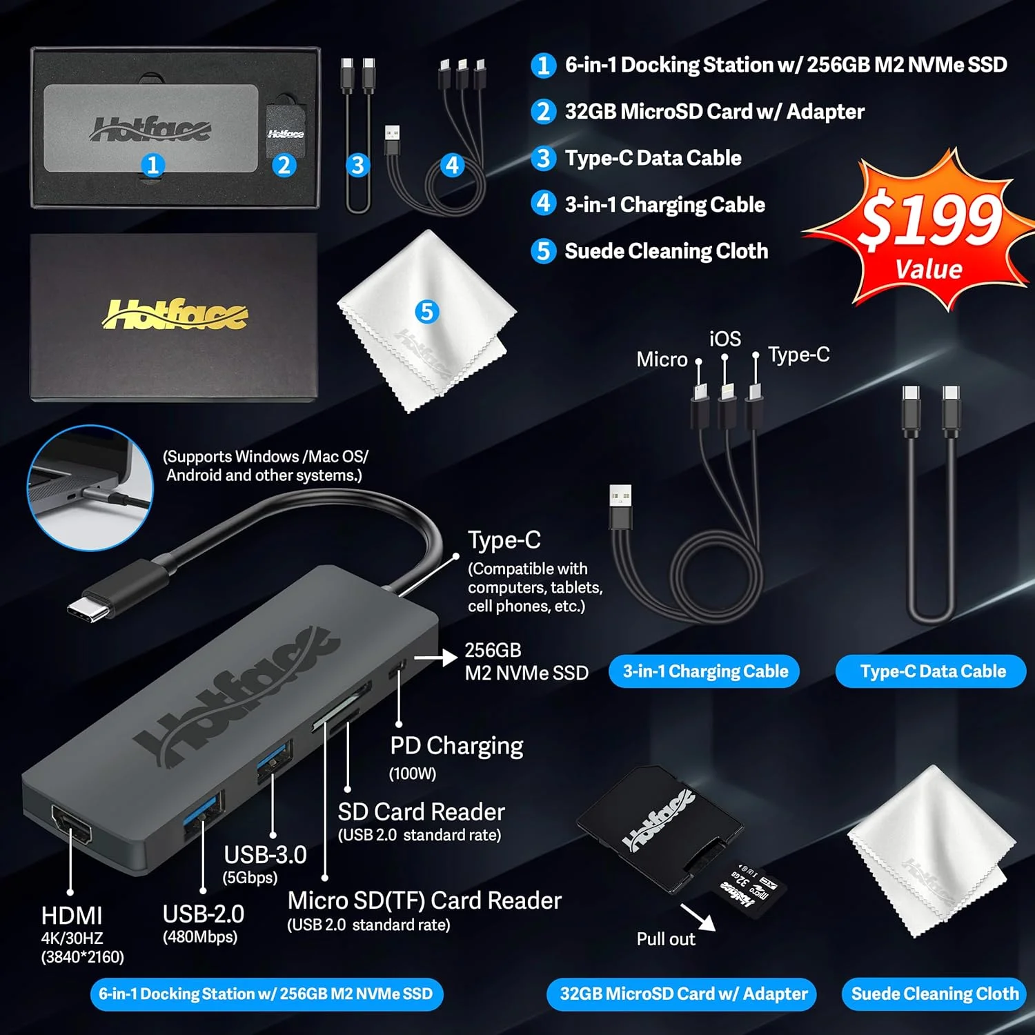 لپ تاپ گیمینگ 16 اینچی ASUS ROG Strix G16 با صفحه نمایش 165 هرتز FHD، پردازنده Intel i9-13980HX، رم 64 گیگابایتی DDR5، حافظه SSD 2 ترابایتی، کارت گرافیک NVIDIA GeForce RTX 4060 8GB، کیبورد با نور پس زمینه، وب کم HD، Wi-Fi 6E، خاکستری، ویندوز 11 پرو، مجموعه داکینگ استیشن 256 گیگابایتی