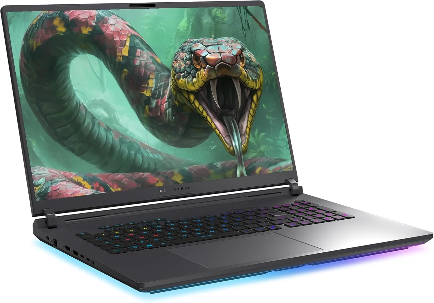 لپ تاپ گیمینگ ایسوس ROG Strix G18، پردازنده Intel Ultra 9-275HX، رم 32 گیگابایتی DDR5، حافظه SSD 4 ترابایتی PCIe، نمایشگر 18 اینچی 2.5K (2560x1600) 240 هرتز Nebula، کارت گرافیک N-vidia G-Force RTX 5070Ti، کیبورد RGB 4 ناحیه ای، ویندوز 11 پرو، خاکستری تیره