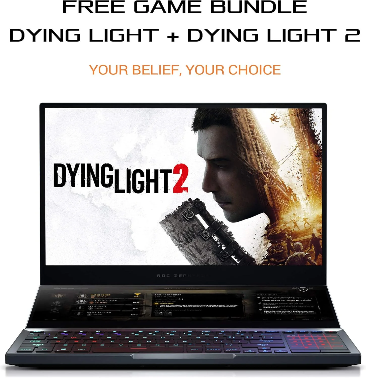لپ تاپ گیمینگ ایسوس ROG Zephyrus Duo، صفحه نمایش 15.6 اینچی UHD 4K Gsync + صفحه نمایش ثانویه، پردازنده Core i9-10980HK، کارت گرافیک NVIDIA GeForce RTX 2080 Super، رم 32 گیگابایتی DDR4، حافظه 2 ترابایتی RAID 0، تاندربولت 3، Wi-Fi 6، ویندوز 10 پرو، GX550LXS-XS99 لپ تاپ گیمینگ ایسوس ROG Zephyrus Duo، صفحه نمایش 15.6 اینچی UHD 4K Gsync + صفحه نمایش ثانویه، پردازنده Core i9-10980HK، کارت گرافیک NVIDIA GeForce RTX 2080 Super، رم 32 گیگابایتی DDR4، حافظه 2 ترابایتی RAID 0، تاندربولت 3، Wi-Fi 6، ویندوز 10 پرو، GX550LXS-XS99