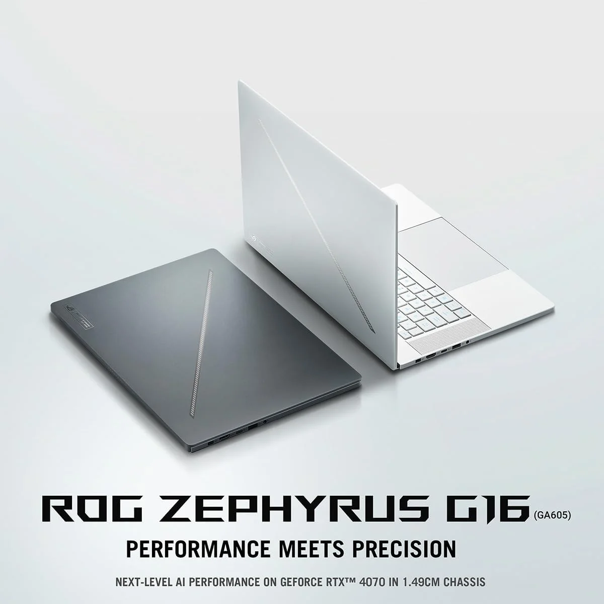 لپ تاپ گیمینگ هوش مصنوعی ASUS ROG Zephyrus G16 GA605WV-AI-OLED9132G، پردازنده AMD Ryzen AI R9-HX 370/32GB RAM/1TB SSD/کارت گرافیک NVIDIA GeForce RTX 4060 8GB DDR6/صفحه نمایش 16 اینچی OLED 2.5K 240Hz/ویندوز 11 به همراه کلید Copilot - خاکستری کسوفی