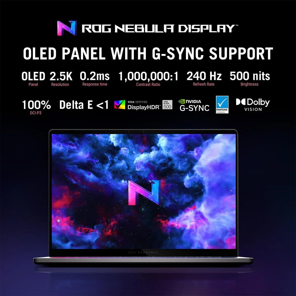 لپ تاپ گیمینگ هوش مصنوعی ASUS ROG Zephyrus G16 GA605WV-AI-OLED9132G، پردازنده AMD Ryzen AI R9-HX 370/32GB RAM/1TB SSD/کارت گرافیک NVIDIA GeForce RTX 4060 8GB DDR6/صفحه نمایش 16 اینچی OLED 2.5K 240Hz/ویندوز 11 به همراه کلید Copilot - خاکستری کسوفی
