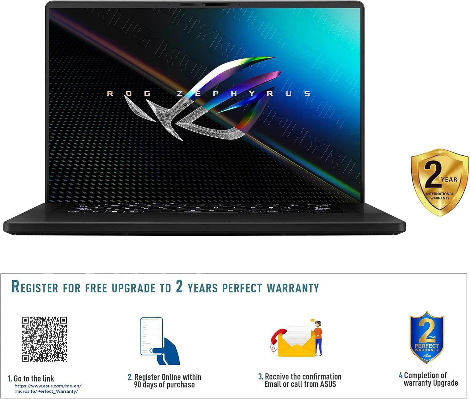 لپ تاپ گیمینگ ایسوس ROG Zephyrus M16 GU603ZM-K8027W (مشکی مات)، پردازنده I7-12700H، رم 8 گیگابایت، حافظه SSD 1 ترابایت، کارت گرافیک NV RTX3060، ویندوز 11 هوم، صفحه نمایش 16.0 اینچ WQXGA 2560 x 1600 16:10 165Hz/3ms، وب کم HD، کیبورد با نور پس زمینه RGB انگلیسی-عربی لپ تاپ گیمینگ ایسوس ROG Zephyrus M16 GU603ZM-K8027W (مشکی مات)، پردازنده I7-12700H، رم 8 گیگابایت، حافظه SSD 1 ترابایت، کارت گرافیک NV RTX3060، ویندوز 11 هوم، صفحه نمایش 16.0 اینچ WQXGA 2560 x 1600 16:10 165Hz/3ms، وب کم HD، کیبورد با نور پس زمینه RGB انگلیسی-عربی