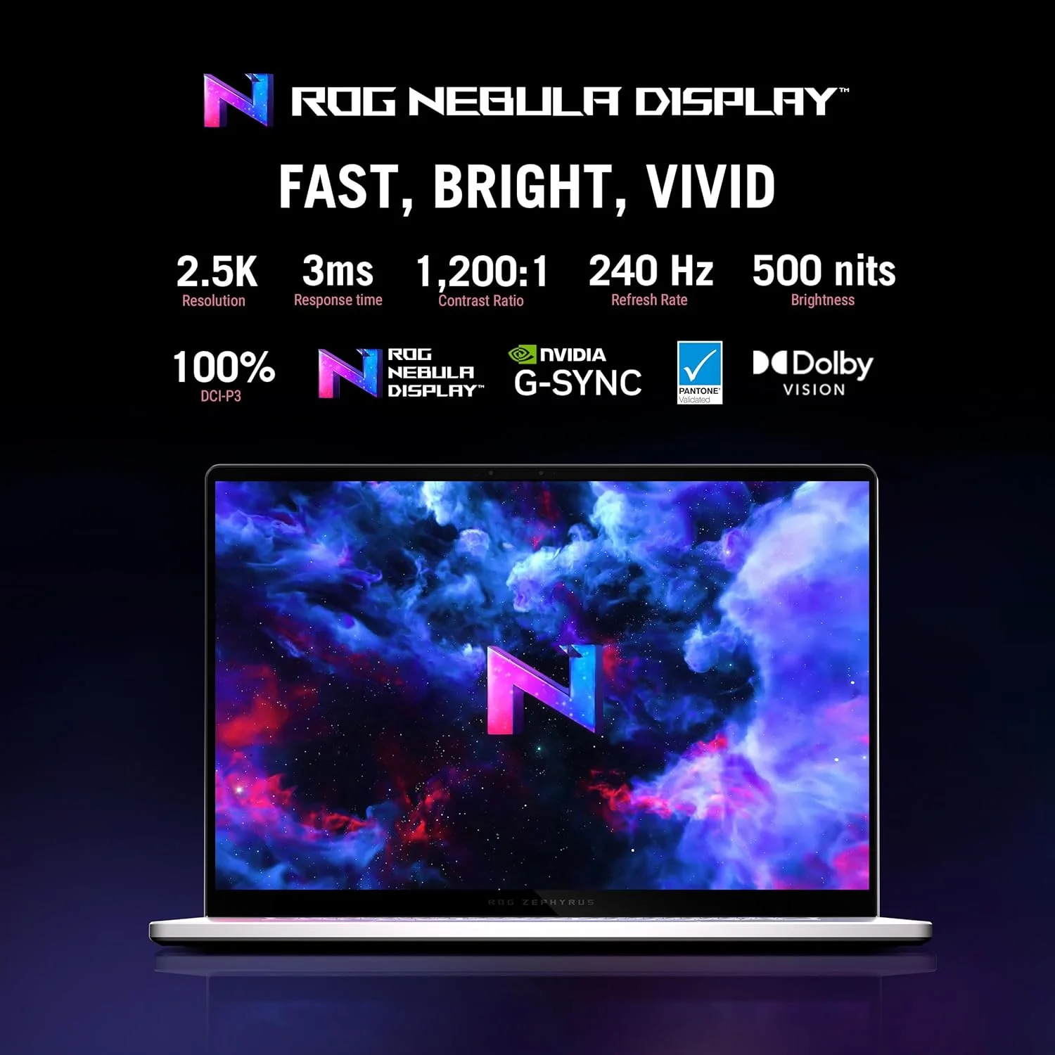 لپ تاپ گیمینگ ایسوس ROG Zephyrus G16 (2025) | NVIDIA RTX 5070 8GB | AMD Ryzen AI 7 350 | رم 32 گیگابایت | SSD 2 ترابایت | نمایشگر 16 اینچی 240 هرتز 2.5K OLED | ویندوز 11 هوم [GA605KP-AI-OLED322W]