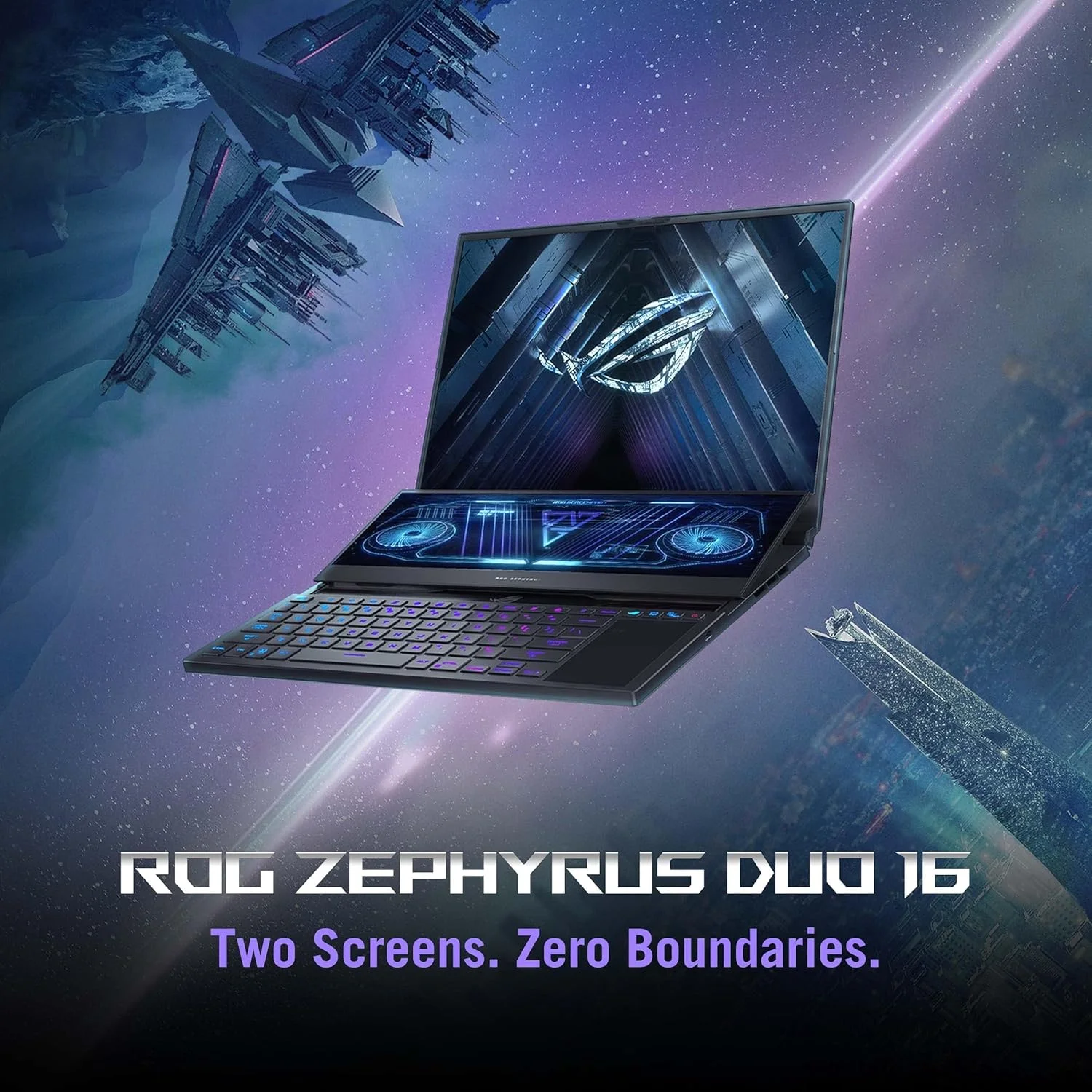 لپ تاپ گیمینگ مشکی ایسوس ROG Zephyrus Duo 16 GX650RX LO192W، پردازنده R9 6900HX، رم 32 گیگابایت، حافظه SSD 2 ترابایت PCIE G3، کارت گرافیک NV RTX3080 Ti، ویندوز 11 هوم، صفحه نمایش 16 اینچ QHD+ 16:10 2560 x 1600، WQXGA 165Hz، کیبورد RGB با نور پس زمینه انگلیسی عربی لپ تاپ گیمینگ مشکی ایسوس ROG Zephyrus Duo 16 GX650RX LO192W، پردازنده R9 6900HX، رم 32 گیگابایت، حافظه SSD 2 ترابایت PCIE G3، کارت گرافیک NV RTX3080 Ti، ویندوز 11 هوم، صفحه نمایش 16 اینچ QHD+ 16:10 2560 x 1600، WQXGA 165Hz، کیبورد RGB با نور پس زمینه انگلیسی عربی