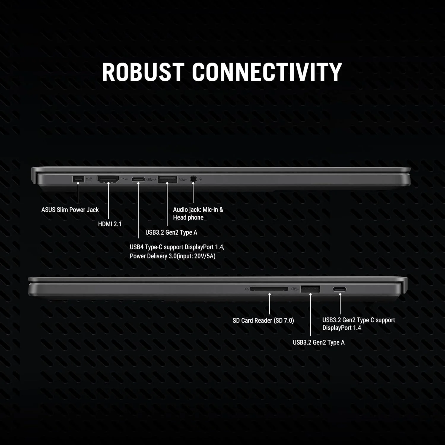 لپ تاپ گیمینگ ایسوس ROG Zephyrus G16 (2025) | NVIDIA RTX 5070 8GB | AMD Ryzen AI 7 350 | رم 32 گیگابایت | SSD 2 ترابایت | نمایشگر 16 اینچی 240 هرتز 2.5K OLED | ویندوز 11 هوم [GA605KP-AI-OLED322W]