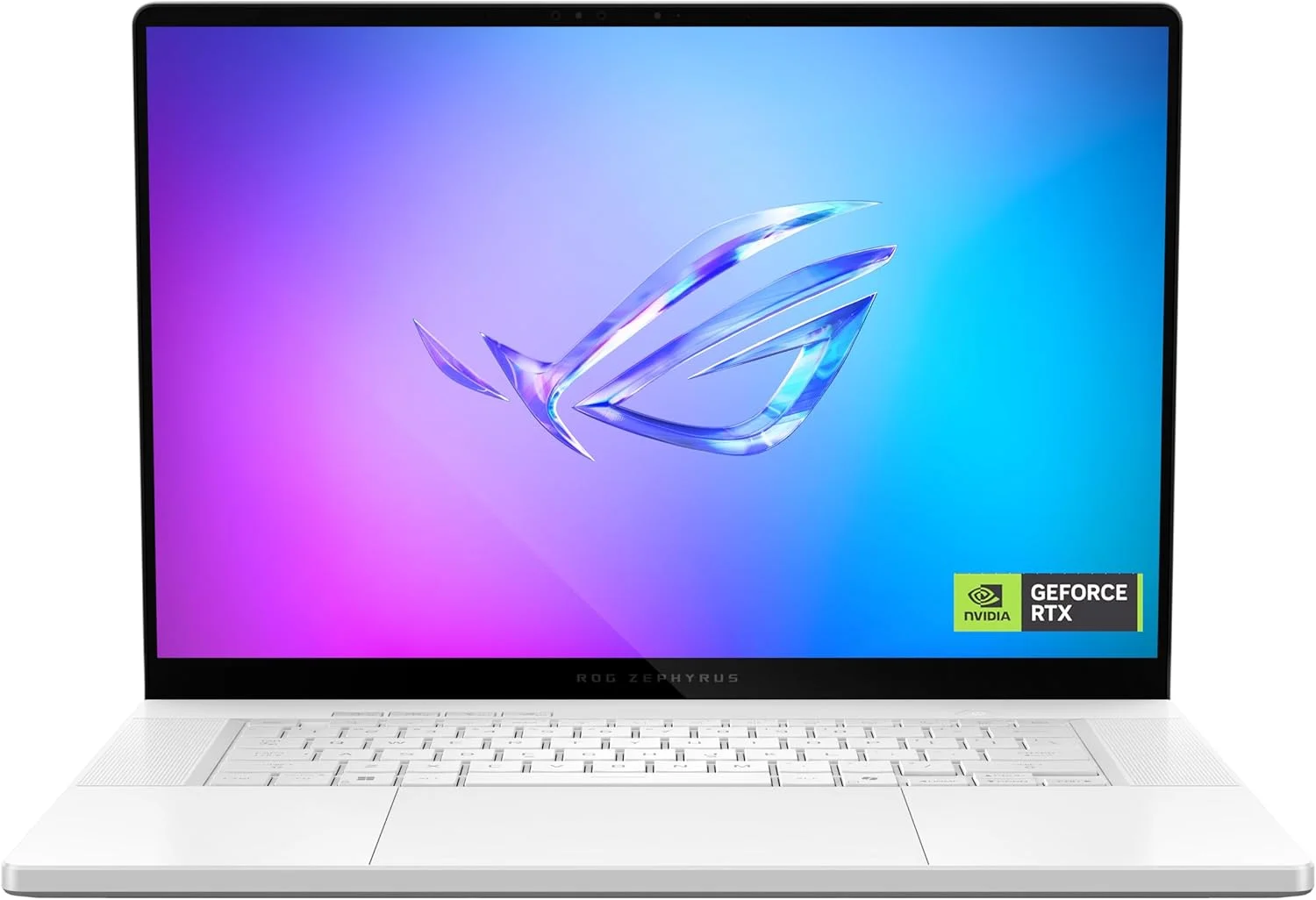 لپ تاپ گیمینگ ASUS ROG Zephyrus G14 (سفید پلاتینی) | NVIDIA RTX 5050 8GB | AMD Ryzen™ 9 270 | 16GB RAM | 1TB SSD | 14" 3K OLED 120Hz | Win11 [GA403UH-OLED9161W]