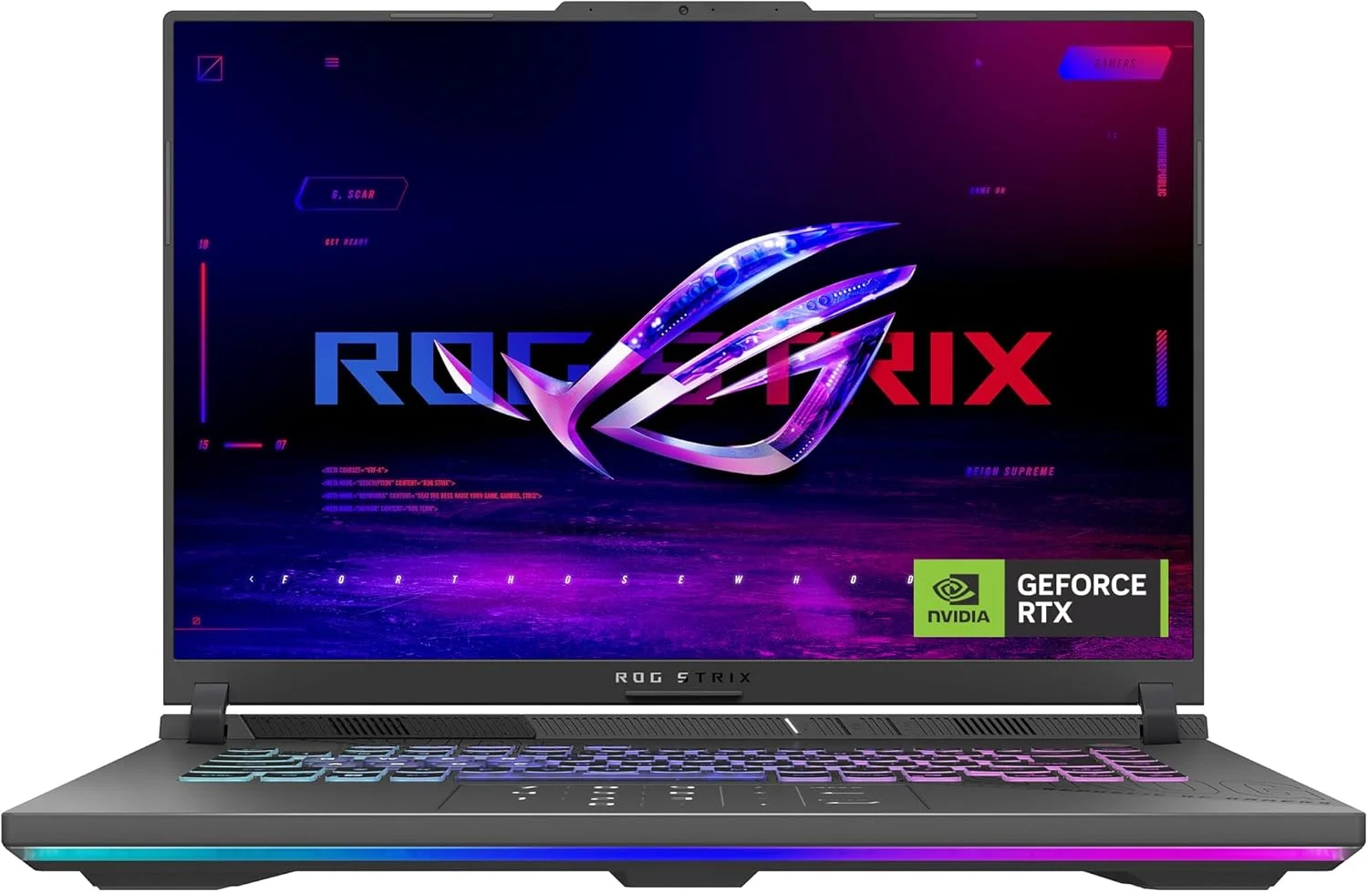 لپ تاپ گیمینگ ROG Strix G16 | AMD Ryzen 9 9955HX3D | رم 32 گیگابایت | SSD 1 ترابایت | NV RTX5070 Ti | ویندوز 11 هوم | نمایشگر 16 اینچی (2560 x 1600, WQXGA) 240 هرتز | خاکستری [G614FR-G32X3D]