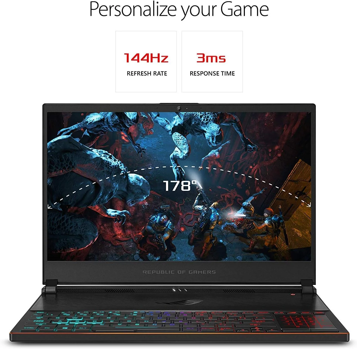 لپ تاپ گیمینگ فوق باریک ایسوس ROG Zephyrus S، صفحه نمایش 15.6 اینچی 144 هرتز IPS نوع FHD، GeForce RTX 2070، Intel Core i7-9750H، 16 گیگابایت DDR4، 512 گیگابایت PCIe Nvme SSD، Aura Sync RGB، ویندوز 10، GX531GW-AB76 لپ تاپ گیمینگ فوق باریک ایسوس ROG Zephyrus S، صفحه نمایش 15.6 اینچی 144 هرتز IPS نوع FHD، GeForce RTX 2070، Intel Core i7-9750H، 16 گیگابایت DDR4، 512 گیگابایت PCIe Nvme SSD، Aura Sync RGB، ویندوز 10، GX531GW-AB76