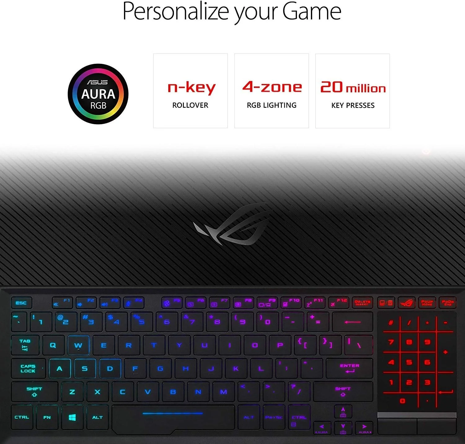 لپ تاپ گیمینگ فوق باریک ایسوس ROG Zephyrus S، صفحه نمایش 15.6 اینچی 144 هرتز IPS نوع FHD، GeForce RTX 2070، Intel Core i7-9750H، 16 گیگابایت DDR4، 512 گیگابایت PCIe Nvme SSD، Aura Sync RGB، ویندوز 10، GX531GW-AB76 لپ تاپ گیمینگ فوق باریک ایسوس ROG Zephyrus S، صفحه نمایش 15.6 اینچی 144 هرتز IPS نوع FHD، GeForce RTX 2070، Intel Core i7-9750H، 16 گیگابایت DDR4، 512 گیگابایت PCIe Nvme SSD، Aura Sync RGB، ویندوز 10، GX531GW-AB76