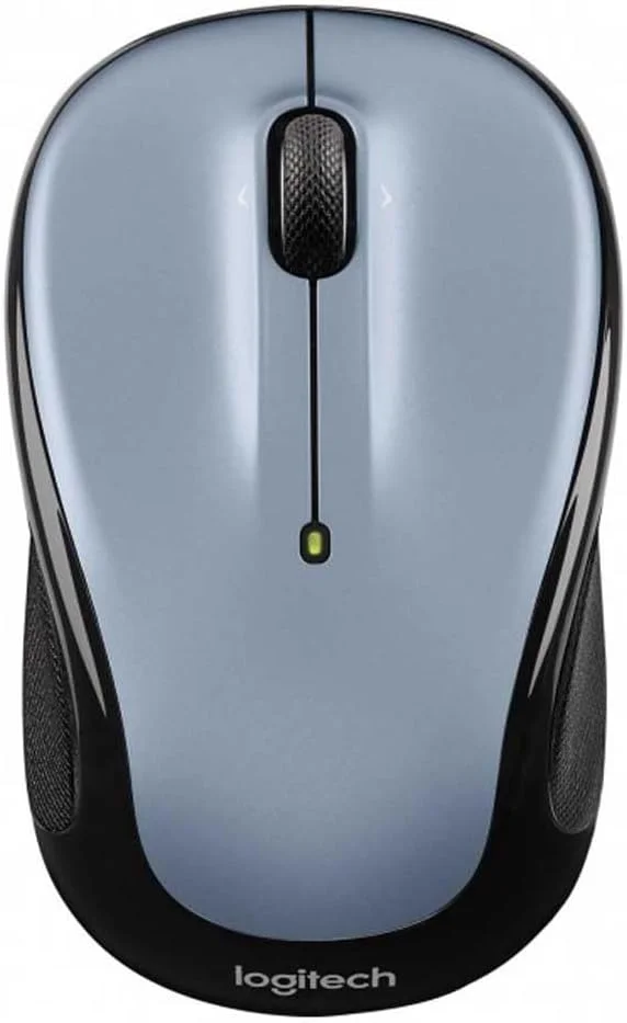 ماوس بی سیم لاجیتک M325s، 2.4 گیگاهرتز با گیرنده USB، ردیابی اپتیکال 1000 DPI، عمر باتری 18 ماهه، PC / Mac / Laptop / Chromebook - نقره ای روشن