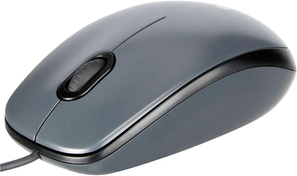 موس سیمی USB لاجیتک M90 برای کامپیوتر یا لپ تاپ 1000 DPI - خاکستری