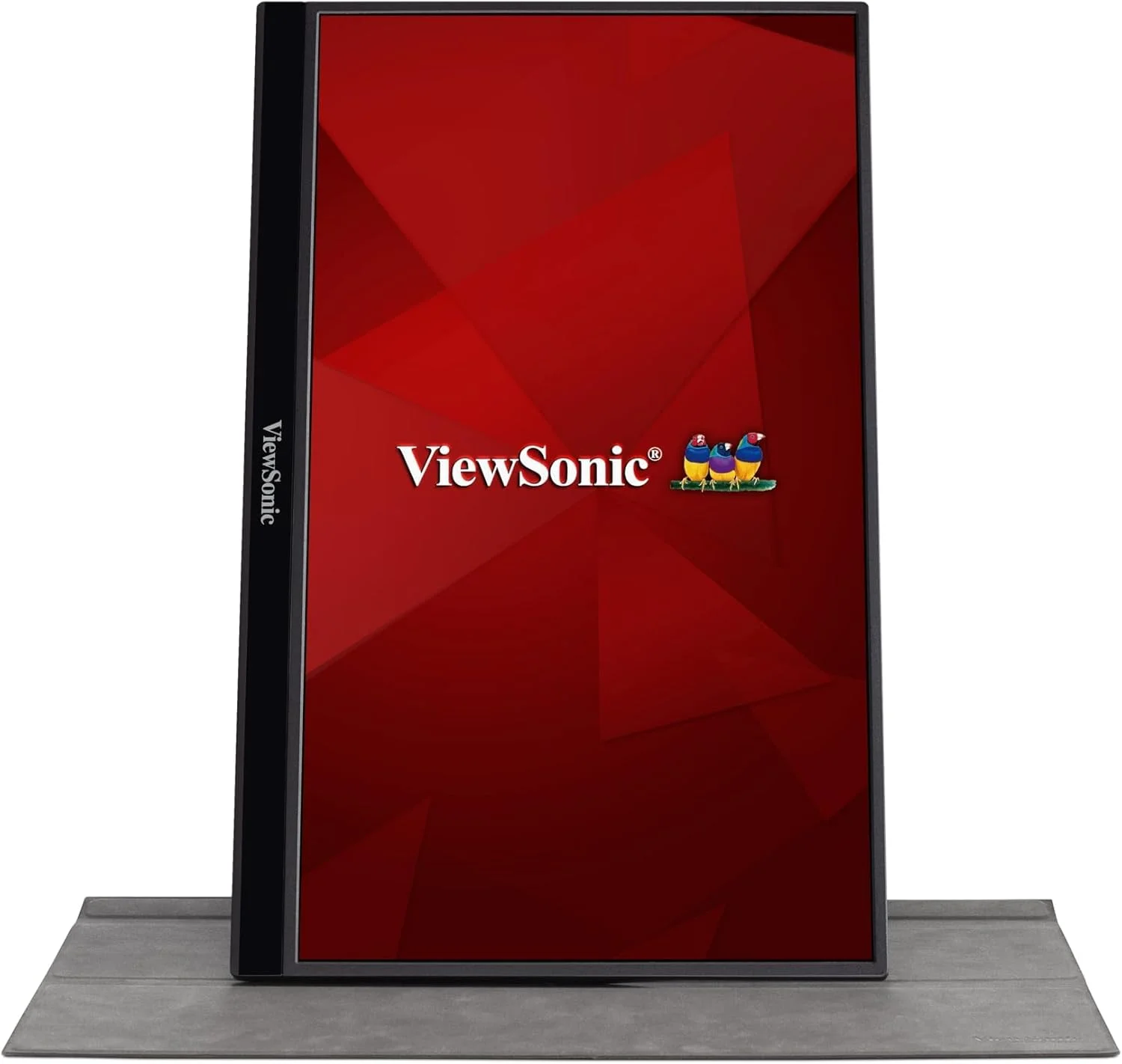 مانیتور قابل حمل 16 اینچی ویوسونیک VG1655، FHD (Full HD)، 60 هرتز، 6.5 میلی‌ثانیه، تنظیمات نمایشگر انعطاف‌پذیر - کار در هر زاویه، راه حل تک کابلی USB-C 60 واتی برای انتقال چندرسانه‌ای و شارژ برق