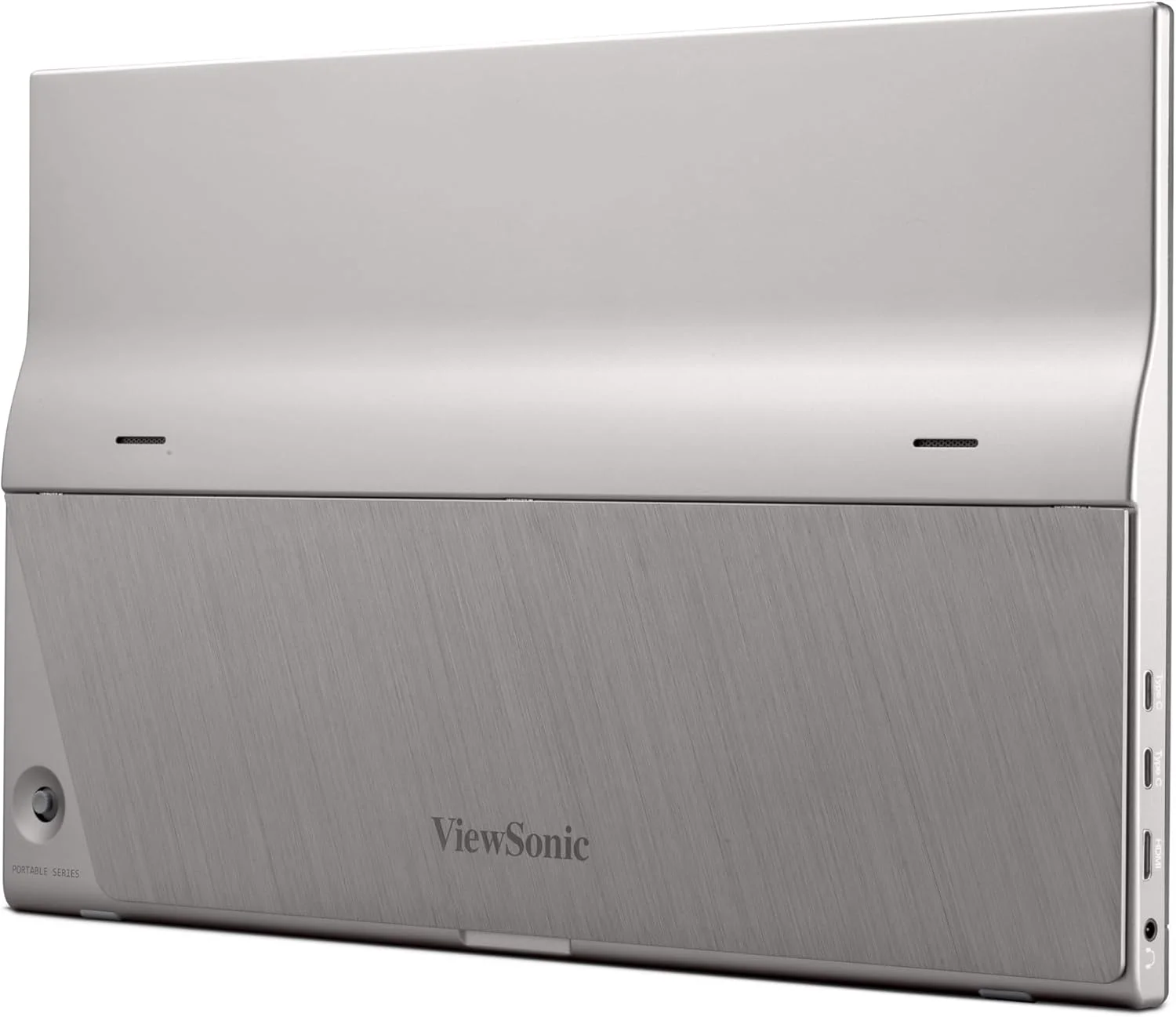 مانیتور قابل حمل 16 اینچی ویوسونیک VG1655، FHD (Full HD)، 60 هرتز، 6.5 میلی‌ثانیه، تنظیمات نمایشگر انعطاف‌پذیر - کار در هر زاویه، راه حل تک کابلی USB-C 60 واتی برای انتقال چندرسانه‌ای و شارژ برق