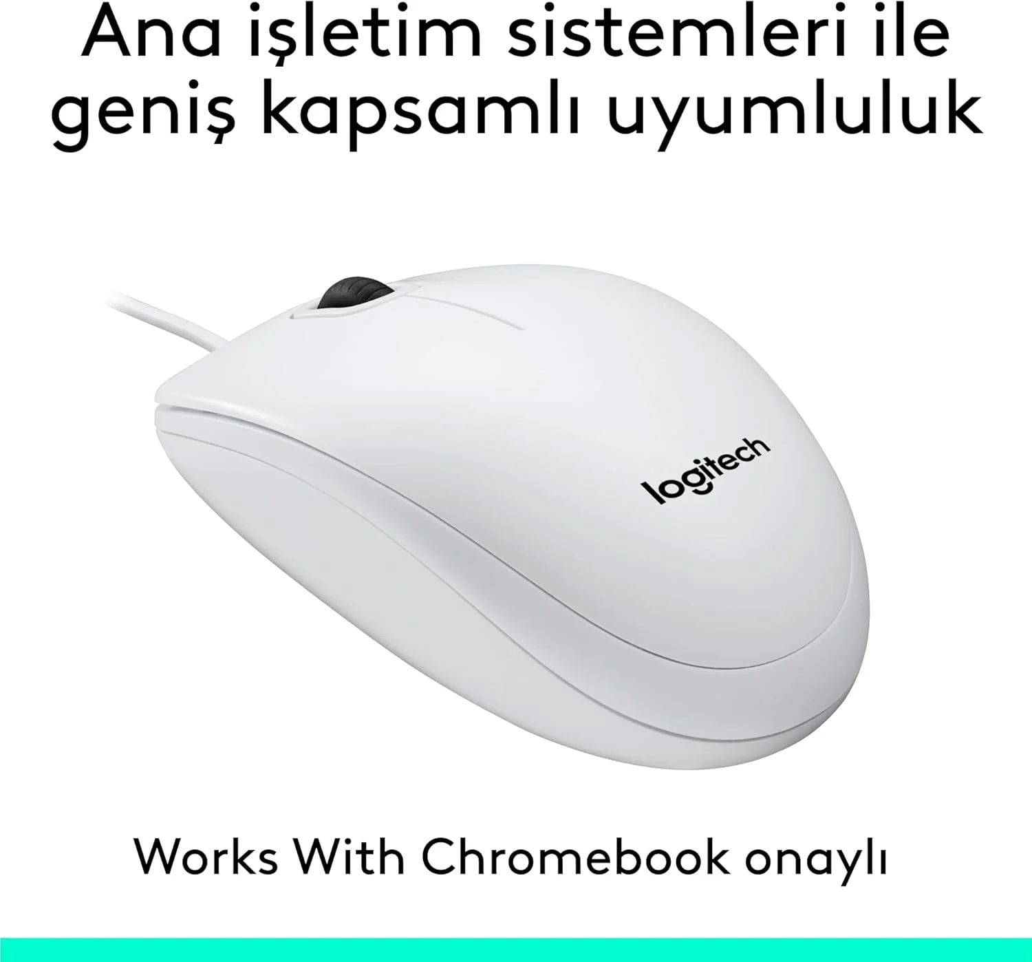 موس سیمی USB لاجیتک مدل M100، 3 دکمه، ردیابی اپتیکال 1000 DPI، دو طرفه، سازگار با PC، Mac، لپ تاپ - سفید موس سیمی USB لاجیتک مدل M100، 3 دکمه، ردیابی اپتیکال 1000 DPI، دو طرفه، سازگار با PC، Mac، لپ تاپ - سفید