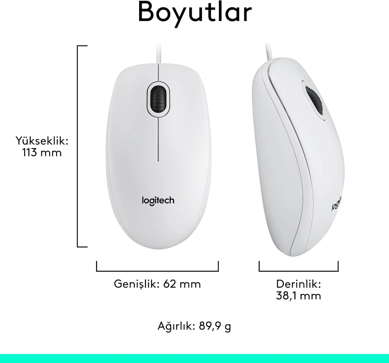موس سیمی USB لاجیتک مدل M100، 3 دکمه، ردیابی اپتیکال 1000 DPI، دو طرفه، سازگار با PC، Mac، لپ تاپ - سفید موس سیمی USB لاجیتک مدل M100، 3 دکمه، ردیابی اپتیکال 1000 DPI، دو طرفه، سازگار با PC، Mac، لپ تاپ - سفید