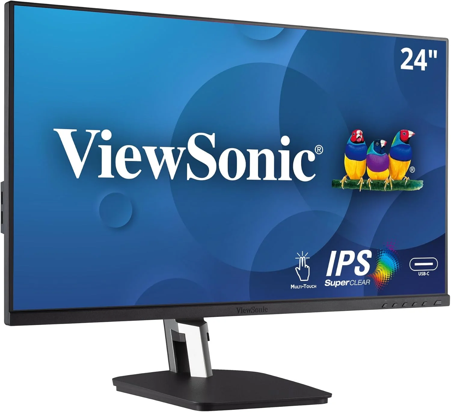 مانیتور لمسی 24 اینچی ویوسونیک 1080P، مشکی، 12.6" X 21.2" X 2"، مدل Td2455