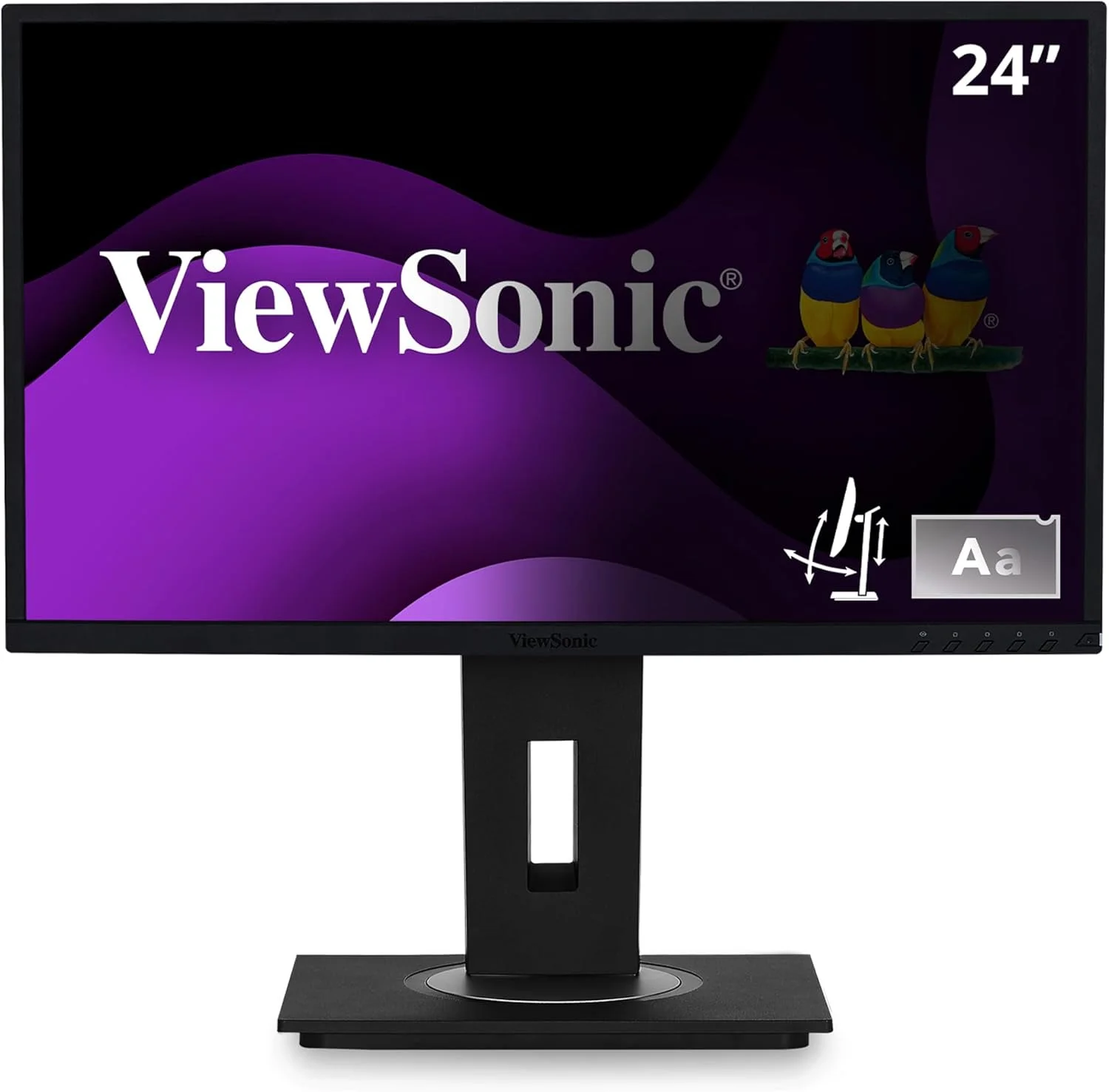 مانیتور ارگونومیک 24 اینچی ویوسونیک VG2448-PF IPS 1080p با فیلتر حریم خصوصی داخلی، HDMI، DisplayPort، USB و شیب 40 درجه، آبی