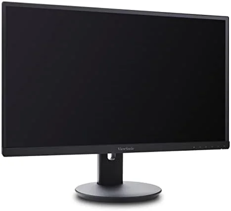 مانیتور 24 اینچی بدون حاشیه ویوسونیک VG2453 با پنل IPS و رزولوشن 1080p، طراحی ارگونومیک، دارای پورت HDMI و DisplayPort مناسب برای خانه و محل کار، مشکی