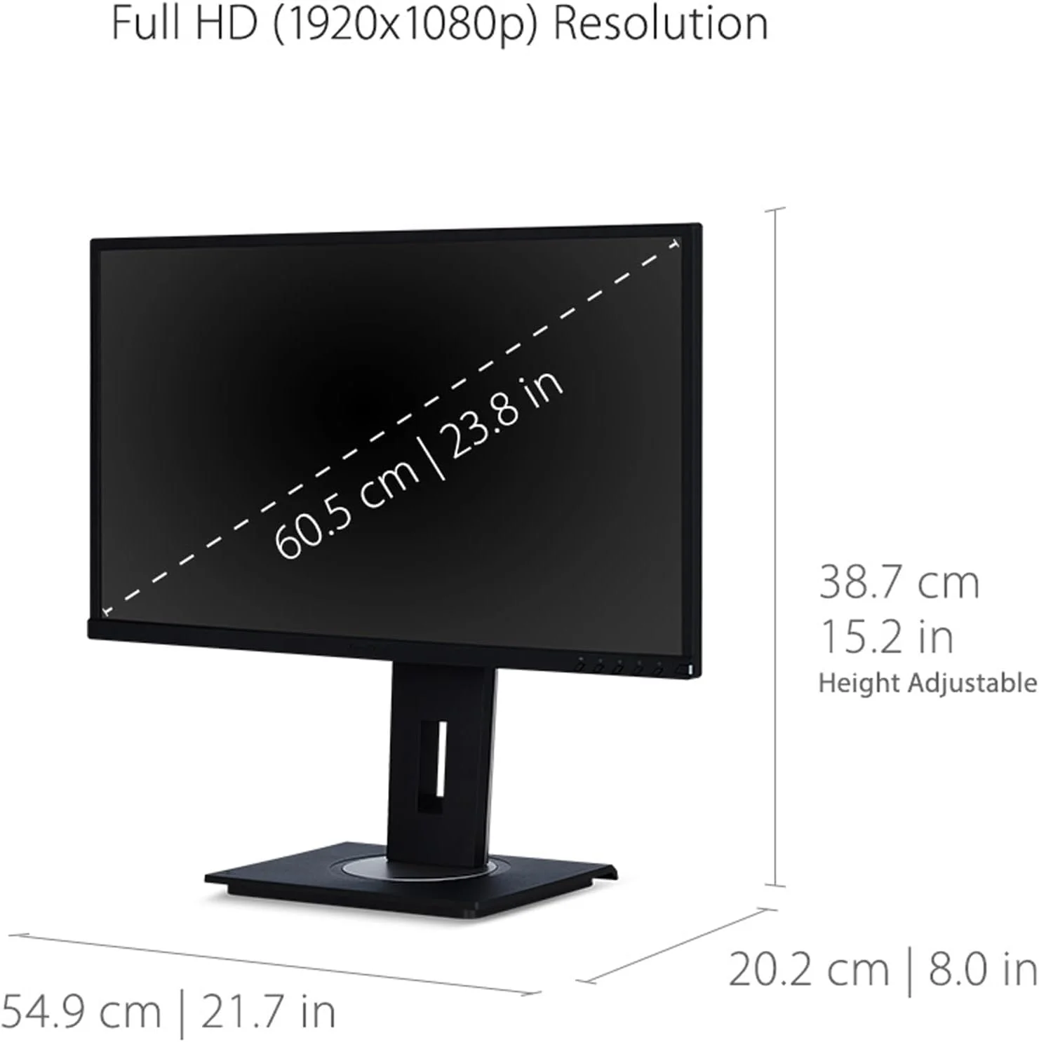 مانیتور ارگونومیک 24 اینچی ویوسونیک VG2448-PF IPS 1080p با فیلتر حریم خصوصی داخلی، HDMI، DisplayPort، USB و شیب 40 درجه، آبی مانیتور ارگونومیک 24 اینچی ویوسونیک VG2448-PF IPS 1080p با فیلتر حریم خصوصی داخلی، HDMI، DisplayPort، USB و شیب 40 درجه، آبی