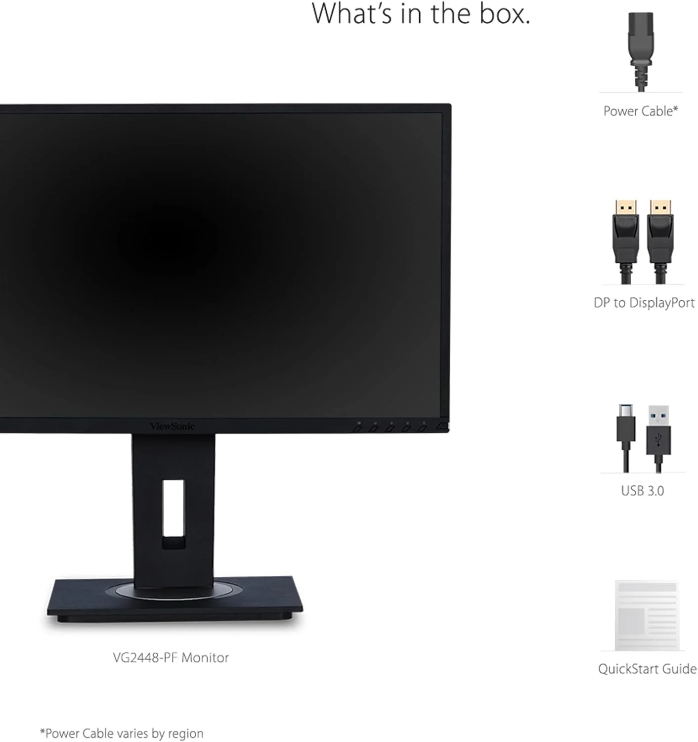مانیتور ارگونومیک 24 اینچی ویوسونیک VG2448-PF IPS 1080p با فیلتر حریم خصوصی داخلی، HDMI، DisplayPort، USB و شیب 40 درجه، آبی مانیتور ارگونومیک 24 اینچی ویوسونیک VG2448-PF IPS 1080p با فیلتر حریم خصوصی داخلی، HDMI، DisplayPort، USB و شیب 40 درجه، آبی