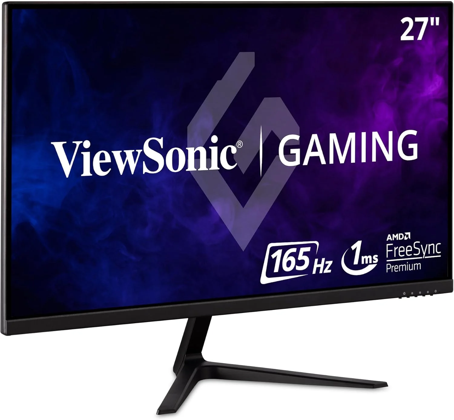 مانیتور گیمینگ 27 اینچی بدون حاشیه ویوسونیک VX2718-P-MHD Full HD 1080p با نرخ تازه سازی 165 هرتز و زمان پاسخگویی 1 میلی ثانیه، Adaptive-Sync، محافظت از چشم، HDMI و Display Port