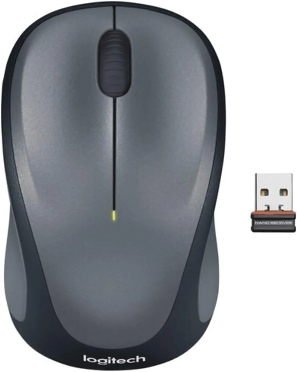 موس بی سیم لاجیتک M235، خاکستری/مشکی