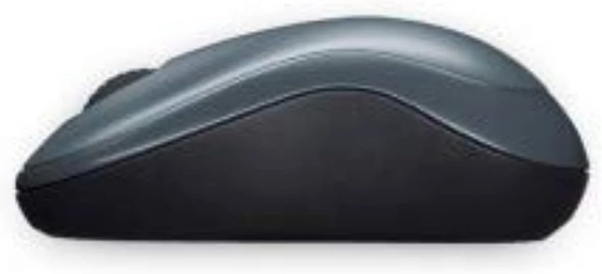 موس بی سیم لاجیتک M185 خاکستری مدل 910-002235 با 3 دکمه، 1000Dpi و فرکانس 2.4 گیگاهرتز