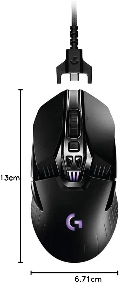 موس گیمینگ حرفه ای سیم دار/بی سیم لاجیتک مدل G900 Chaos Spectrum، موس دو طرفه
