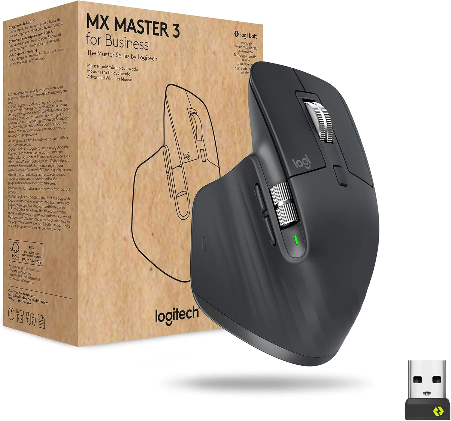 موس لیزری لاجیتک MX Master 3 Business - گرافیت