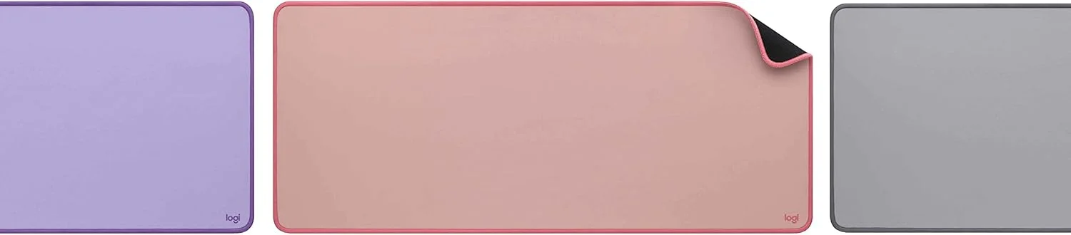 پد رومیزی لاجیتک - سری استودیو، پد بزرگ چند منظوره، پد ماوس بزرگ، محافظ میز کار با پایه ضد لغزش، طراحی بادوام مقاوم در برابر ریختن - بنفش