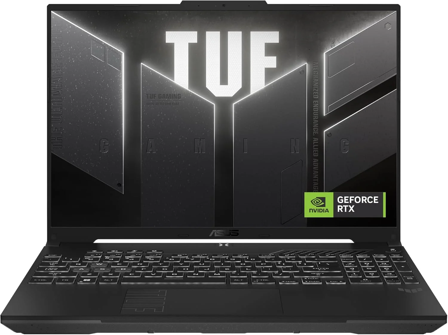 لپ تاپ گیمینگ ایسوس TUF Gaming F16، پردازنده Intel Core 5 210H، کارت گرافیک NVIDIA RTX 3050 6GB، رم 16 گیگابایت، SSD 512 گیگابایت، صفحه نمایش 16.0 اینچی FHD+ 144 هرتز، ویندوز 11، خاکستری مکا، [FX607VJ-RL012W]