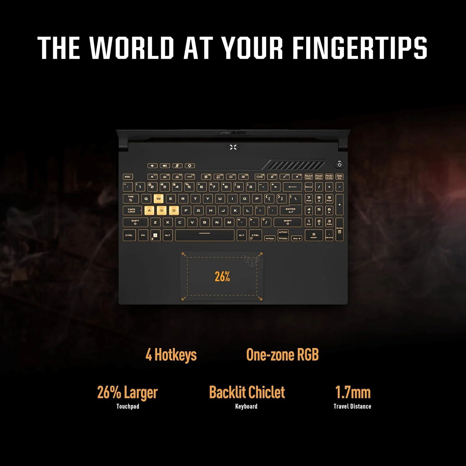لپ تاپ گیمینگ ایسوس TUF Gaming A15 (2022)، صفحه نمایش 15.6 اینچی 300 هرتز FHD، پردازنده AMD Ryzen 7 6800H، کارت گرافیک GeForce RTX 3060، رم 16 گیگابایتی DDR5، SSD 512 گیگابایتی PCIe، Wi-Fi 6، ویندوز 11 هوم، خاکستری مکا، FA507RM-ES73 لپ تاپ گیمینگ ایسوس TUF Gaming A15 (2022)، صفحه نمایش 15.6 اینچی 300 هرتز FHD، پردازنده AMD Ryzen 7 6800H، کارت گرافیک GeForce RTX 3060، رم 16 گیگابایتی DDR5، SSD 512 گیگابایتی PCIe، Wi-Fi 6، ویندوز 11 هوم، خاکستری مکا، FA507RM-ES73